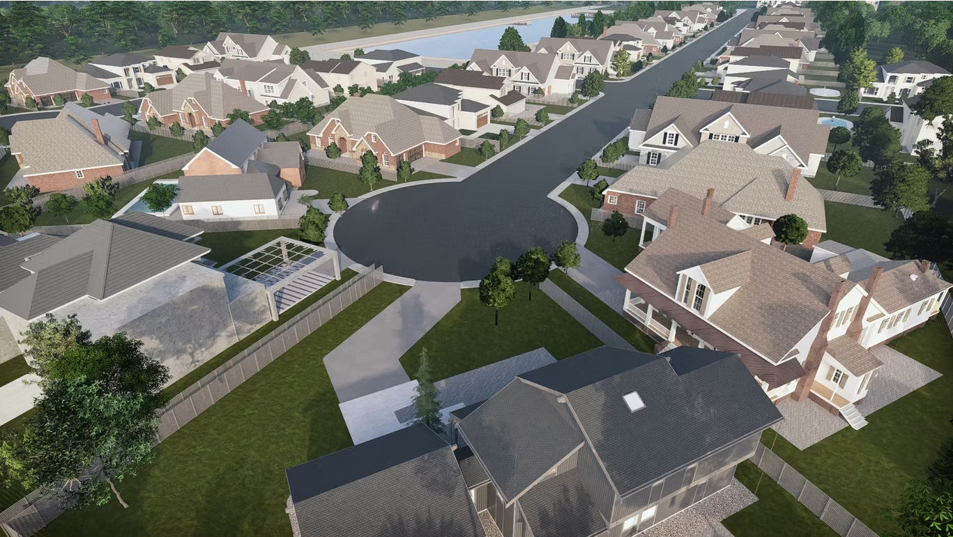 Little Meadow Pearland TX - luxury master-planned community aerial view